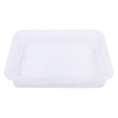 Kuber Industries Storage Tray|Versatile Plastic Storage Organizer|Rectangular Tray for Kitchen Storage|Storage Tray for office|Exel Tray 555|Pack of 3 (Transparent)