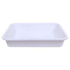 Kuber Industries Storage Tray|Versatile Plastic Storage Organizer|Rectangular Tray for Kitchen Storage|Storage Tray for office|Exel Tray 555|Pack of 3 (Multicolor)