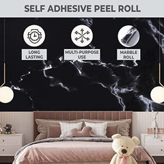 Kuber Industries Marble Design Wall Sticker for Walls | Marble Pattern| Easy to Peel, Stick & Remove DIY Wallpaper | Suitable on All Walls | Pack of 2 Roll,60 cm x 300 cm
