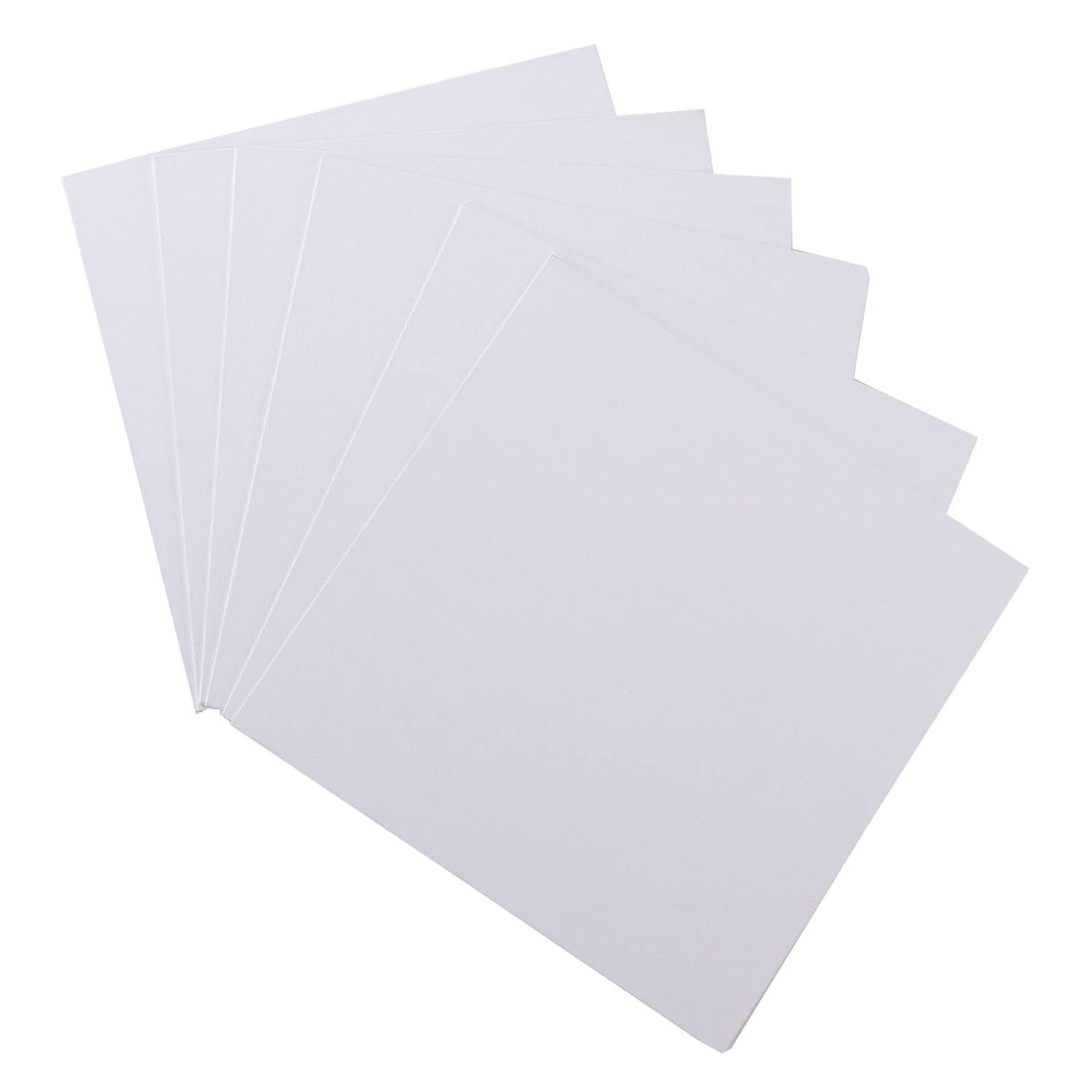 Kuber Industries Blank Cotton Canvas Boards for Painting|Canvas Sheets for Acrylic Painting|Art Panels for Oil & Watercolor Paint|"15x15" CM Pack of 6 (White)