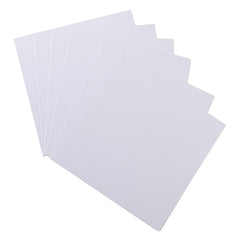Kuber Industries Blank Cotton Canvas Boards for Painting|Canvas Sheets for Acrylic Painting|Art Panels for Oil & Watercolor Paint|"15x15" CM Pack of 6 (White)