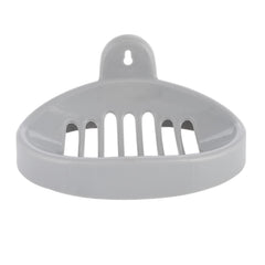 Kuber Industries Soap Holder|Sink Soap Holder|Plastic wall Mounted Soap Holder|Oval Shape Self Draining Soap Dish for Bathroom|Pack of 4 (Multicolor)