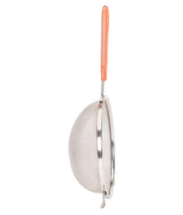 Kuber Industries Kitchen Combo Big Spatula and Oil Brush Set with Stainless Steel Soup, Juice Strainer (Silver), Standard
