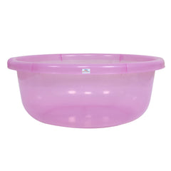 Heart Home Durable Deep Bath Tub|Versatile Short Livestock Feeding Pan| Plastic Utility Gaint Basin for Baby Bathing,Washing Clothes,26 Litre (Pink)