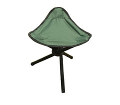 Kuber Industries Portable Stool for Travelling|Foldable Outdoor Sitting Chair|Tripod 3 Leg Chair for Camping, Picnic, Hiking|Green|