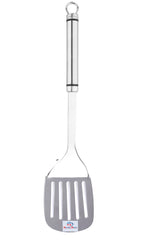 Heart Home Stainless Steel Turners/Slotted Turner/Cooking Turner/for Dosa, Roti, Omlette, Parathas, PavBhaji (Silver)