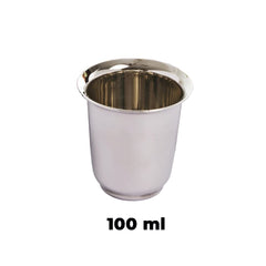 Kuber Stainless Steel Glass Set | Stainless Steel, Wobble Free Base, Durable | Multipurpose, Elegant Design & Mirror Finish | Easy to Clean & Store | Steel Glass Set 6