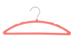 Kuber Industries 6 Pieces Non-Slip, Space Saving Plastic Closet Baby Hanger for Laundry & Everyday Use (Pink)-HS43KUBMART25727, Small