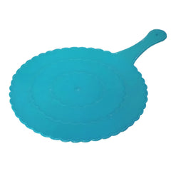 Kuber Industries Plastic Lightweight Handfan|Hath Pankha|Beejna for Natural Cooling Air Home Decor and Travel Useful, Pack of 6 (Blue)