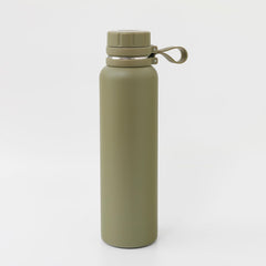 Heart Home Water Bottle | Vacuum Insulated Travel Bottle | Hot & Cold Water Bottle | Water Bottle with Handle | Thermos Flask for Gym Bottle | MYZ-230803D | 1100 ML | Olive Green