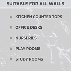 Kuber Industries Marble Design Wall Sticker for Walls | Marble Pattern| Easy to Peel, Stick & Remove DIY Wallpaper | Suitable on All Walls | Pack of 5 Roll,60 cm x 300 cm