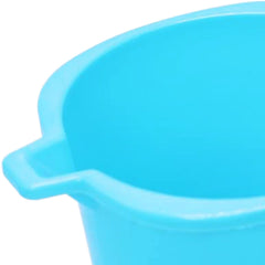 Kuber Industries Multiuses Square Large Lightweight, Unbreakable Strong Plastic Bathroom Mug, 2 Litre- Pack of 2 (Blue)-50KM0838