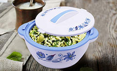 Kuber Industries Insulated Orchid Casserole/Hotpot 1500 Ml (Blue) -CTLTC12565