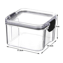 Kuber Industries Extra Small Refrigerator Storage Crisper/Fridge Container with Airtight Lid (Transparent)