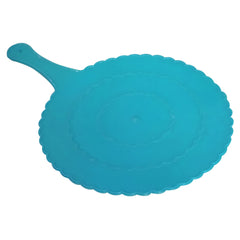 Kuber Industries Plastic Lightweight Handfan|Hath Pankha|Beejna for Natural Cooling Air Home Decor and Travel Useful, Pack of 6 (Blue)