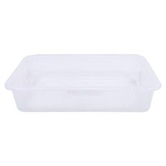 Heart Home Storage Tray|Versatile Plastic Storage Organizer|Rectangular Tray for Kitchen Storage|Storage Tray for Office|Exel Tray 555|Pack of 3 (Transparent)