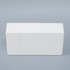 Kuber Industries Cloth Storage Box 4 GridDrawer Divider|Wardrobe Organizer For clothes (White)