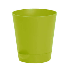 Kuber Industries Plastic Titan Pot|Garden Container for Plants & Flowers|Self-Watering Pot with Drainage Holes,6 Inch,Pack of 2 (Green)