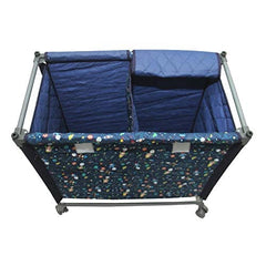 Kuber Industries Cloth Laundry Organiser with Wheels (Portlb05), Multicolour, Standard