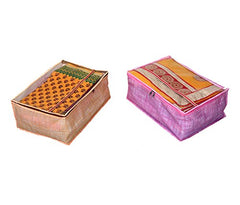 Kuber Industries 2 Piece Non Woven Saree Cover Set (KUB568)