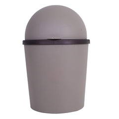 Kuber Industries Table Dustbin|Plastic Swinging Lid Waste Storage Garbage Bin|Desktop Trash Can For Study Table, Office|Pack of 2 (Coffee)