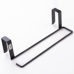 Kuber Industries Tissue Paper Holder|Wall Mounted Napkin Holder For Bathroom|Multipurpose Cloth & Tissue Paper Holder|Iron Spray Build|Easy Installation|Bathroom & Kitchen Organizer|ZT-3120(B)|Black