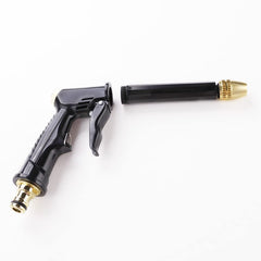 Kuber Industries Nozzle For Water Pipe|Non-Slip|Comfortable Grip|Multiple Spray Modes|Brass Nozzle Water Spray Gun For ?? Water Pipe|Ideal Pipe Nozzle For Car Wash,Gardening,& Other Uses|Black
