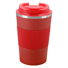 Heart Home Stainless Steel Insulated Coffee Mug With Sleeve|Travel Coffee Mug "380 ML"|Red|