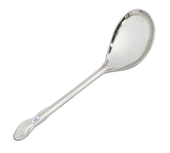 Heart Home Stainless Steel Solid Spoon|Chamcha for Cooking & Food Serving (Silver)