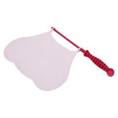 Heart Home Hand Fan | Plastic Hath Pankha | Hand Fan for Summer | Beejna for Natural Air | Caty Fan | Useful for Travel | Hand Fan for Cool Air | Pack of 3 | Pink