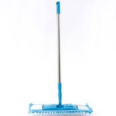 Kuber Industries Microfiber Wiper For Floor Clearing|Hypoallergenic Chenille Microfiber Mop|Super Absorbent|Multi-Utility Wiper For Bathroom Floor Cleaning|Blue
