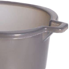 Heart Home Tranasparent Small Plastic Bathroom Mug, 1 Litre- Pack of 2 (Black)-50HH0819