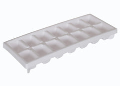 Kuber Industries Ice Cube Bin Box Trays 4 Pack Stackable Ice Storage Container and Trays, BPA Free-Pack of 4 (White)