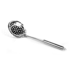 Heart Home Multiuses Serving & Cooking Stainless Steel Skimmer (Silver)