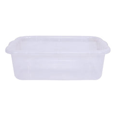Kuber Industries Exel Tray|Plastic Tray for Storage Organizer|Multipurpose Kitchen Tray|Big Storage Basket Tray (Transparent), Rectangular