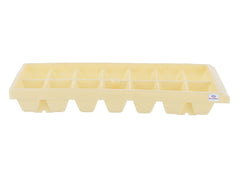 Heart Home Plastic Ice Cube Tray Set with 14 Section- Pack of 6 (Cream & Green)-HS43HEARTH25783
