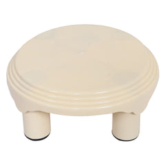 Kuber Industries Bathroom Stool|Plastic Stool|Anti-Slip Bathing Stool|Stool for Senior Citizen|Patla for Bathroom| (Cream)