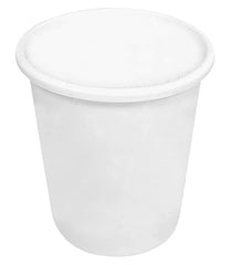 Kuber Industries Plastic Open Dustbin, Garbage Bin For Home, Kitchen, Office, 5Ltr.- Pack of 4 (White)-47KM01059