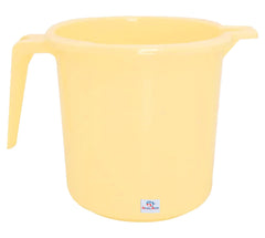 Heart Home Small Plastic Bathroom Mug, 1 Litre- Pack of 2 (Cream)-50HH0795