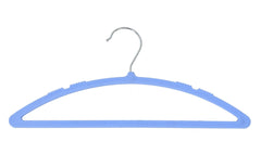 Kuber Industries 6 Pieces Non-Slip, Space Saving Plastic Closet Baby Hanger for Laundry & Everyday Use (Blue)-HS43KUBMART25703