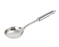 Heart Home Stainless Steel Soup Ladle with Long Handle and Ample Bowl Capacity Perfect for Stirring, Serving Soups and More (Silver)