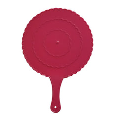 Kuber Industries Plastic Lightweight Handfan|Hath Pankha|Beejna for Natural Cooling Air Home Decor and Travel Useful, Pack of 3 (Pink)