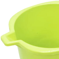 Kuber Industries Multiuses Square Large Lightweight, Unbreakable Strong Plastic Bathroom Mug, 2 Litre- Pack of 3 (Green)-50KM0852