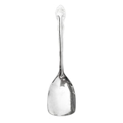 Heart Home Stainless Steel Wok Spatula|Slotted Turner for Cooking & Food Serving, Set of 3 (Silver)