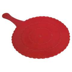Kuber Industries Plastic Lightweight Handfan|Hath Pankha|Beejna for Natural Cooling Air Home Decor and Travel Useful, Pack of 12 (Red)