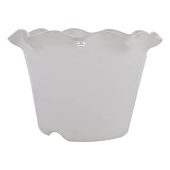 Heart Home Blossom Flower Pot|Durable Plastic Flower Pot|Gamla with Drain Holes for Home Décor|Balcony|Garden|8 Inch|Pack of 4 (Multicolor)
