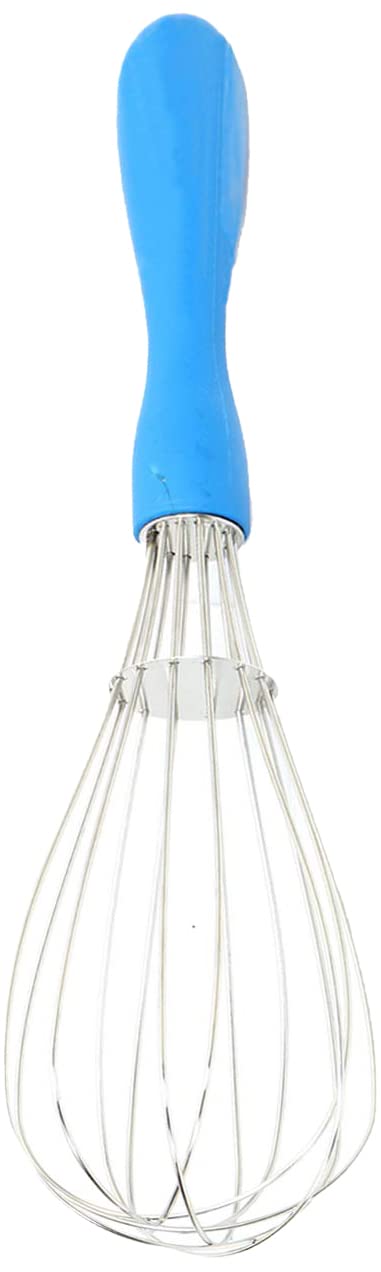 Kuber Industries Hand blender for Kitchen|Stainless Steel Coffee Beater|Egg Mixer|Whisker Latte Maker 30 Cm (Blue)