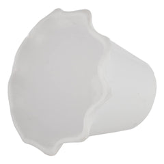Heart Home Blossom Flower Pot|Durable Plastic Flower Pot|Gamla with Drain Holes for Home Décor|Balcony|Garden|8 Inch|Pack of 5 (White)