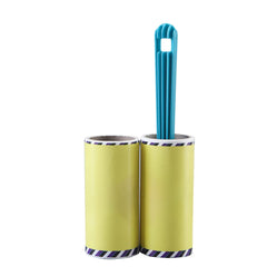 Kuber Industries Lint Remover|Super Sticky Lint Roller|Lint Roller for Pet Hair|60 Sheets (1 Roller + 1 Replacement Roll)