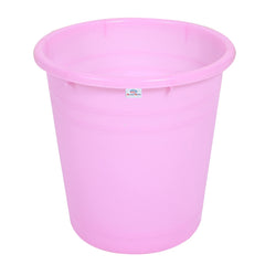 Heart Home Plastic Dustbin|Portable Garbage Basket & Round Trash Can for Home,Kitchen,Office,College,10 Ltr.(Pink)
